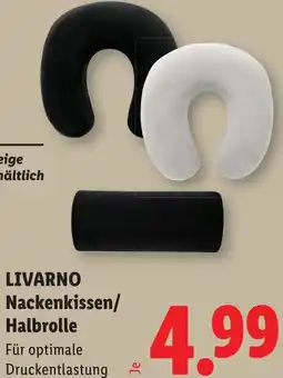 Lidl LIVARNO Nackenkissen Halbrolle Angebot