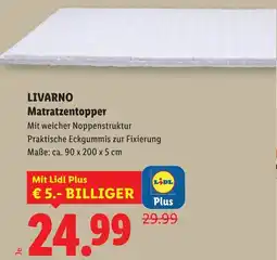 Lidl LIVARNO Matratzentopper Angebot