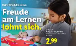 Lidl crelando Farbpapier Mix Angebot