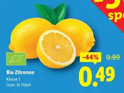Lidl Bio Zitronen Angebot