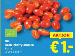 Lidl Bio Dattelcherrytomaten Angebot