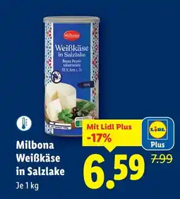 Lidl Milbona weißkäse in salzlake Angebot