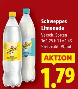 Lidl Schweppes Limonade Angebot