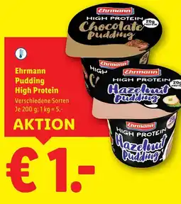Lidl Ehrmann Pudding High Protein Angebot