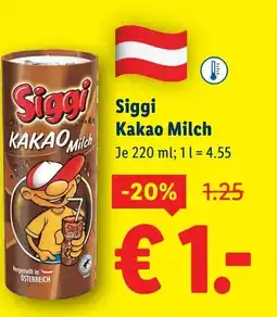 Lidl Siggi kakao milch Angebot