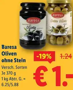 Lidl Baresa oliven ohne stein Angebot