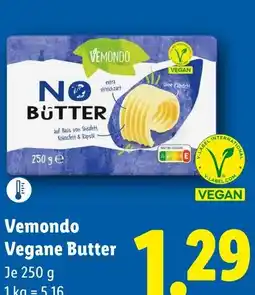 Lidl Vemondo vegan butter Angebot