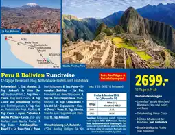 Lidl Reisen Peru & bolivien rundreise Angebot