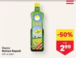 MPreis Rapso Reines Rapsöl Angebot