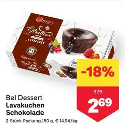 MPreis Bel Dessert Lavakuchen Schokolade Angebot