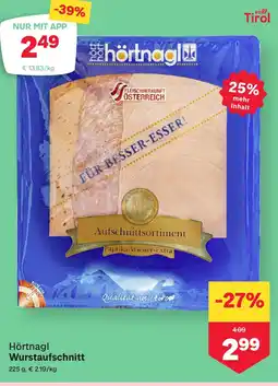 MPreis Hörtnagl Wurstaufschnitt Angebot