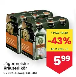 MPreis Jägermeister Kräuterlikör Angebot