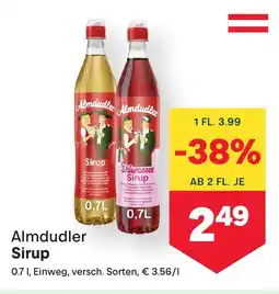 MPreis Almdudler Sirup Angebot