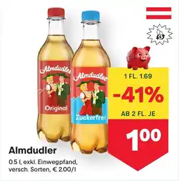 MPreis Almdudler versch. Sorten MPREIS Angebot