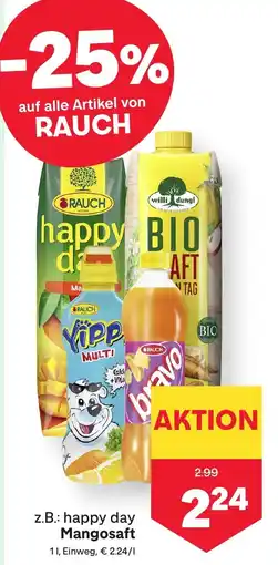 MPreis Rauch happy day Mangosaft Angebot