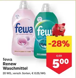 MPreis fewa Renew Waschmittel Angebot