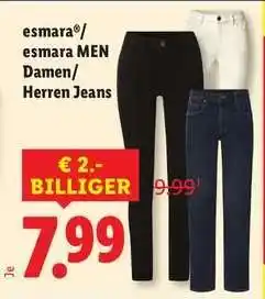 Lidl esmara /esmara MEN Damen/Herren Jeans Angebot