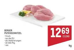 Metro Berger Putenschnitzel Angebot