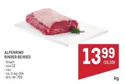 Metro ALPENRIND RINDER BEIRIED Angebot
