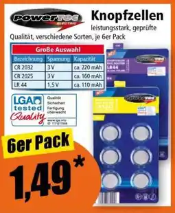 Norma Powertec Knopfzellen Angebot