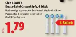 Lidl Cien BEAUTY Ersatz-Zahnbürstenköpfe, 4 Stück Angebot