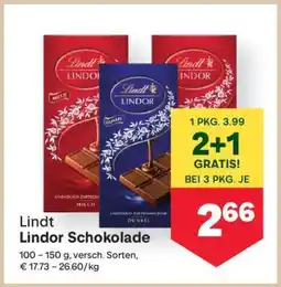 MPreis Lindt Lindor Schokolade Angebot