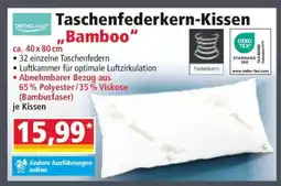 Norma Taschenfederkern-Kissen „Bamboo“ Angebot
