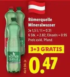 Lidl Roemerquelle Mineralwasser Angebot