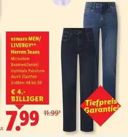 Lidl esmara MEN/ LIVERGY * Herren Jeans Angebot