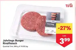 MPreis Jahrlings Burger Rindfleisch Angebot