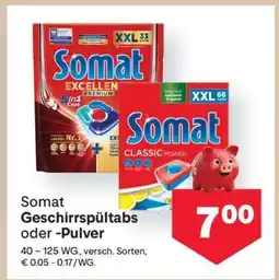 MPreis Somat Geschirrspültabs oder -pulver Angebot