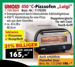Norma UNOLD 450 °C Pizzaofen LUIGI Angebot