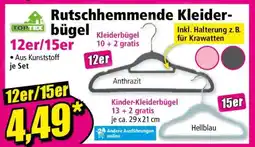 Norma Rutschhemmende Kleiderbügel 12er/15er Angebot