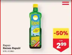 MPreis Rapso reines Rapsöl Angebot