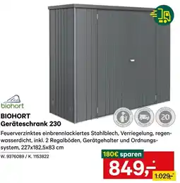 Lagerhaus BIOHORT Geräteschrank 230 Angebot