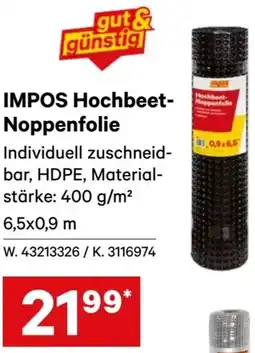 Lagerhaus IMPOS Hochbeet- Noppenfolie Angebot