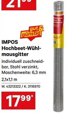 Lagerhaus IMPOS Hochbeet-Wühlmausgitter Angebot