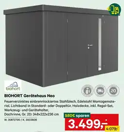 Lagerhaus BIOHORT Gerätehaus Neo Angebot