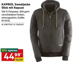 Lagerhaus KAPRIOL Sweatjacke Slick mit Kapuze Angebot