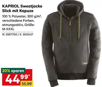 Lagerhaus KAPRIOL Sweatjacke Slick mit Kapuze Angebot