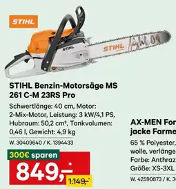 Lagerhaus STIHL Benzin-Motorsäge MS 261 C-M 23RS Pro Angebot