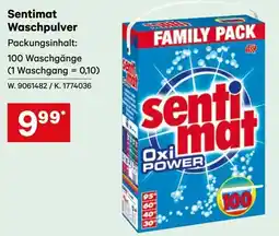 Lagerhaus Sentimat Waschpulver Angebot