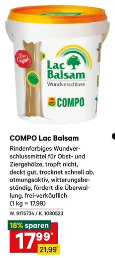 Lagerhaus COMPO Lac Balsam Angebot