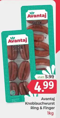 ETSAN Avantaj Knoblauchwurst Ring & Finger Angebot
