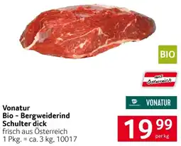 Transgourmet Vonatur Bio-Bergweiderind Schulter dick Angebot