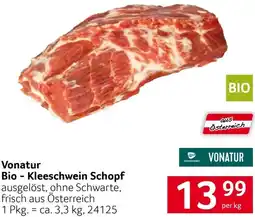 Transgourmet Vonatur Bio-Kleeschwein Schopf Angebot