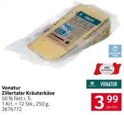 Transgourmet Vonatur Zillertaler Kräuterkäse Angebot
