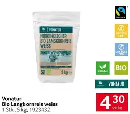 Transgourmet Vonatur Bio Langkornreis weiss Angebot