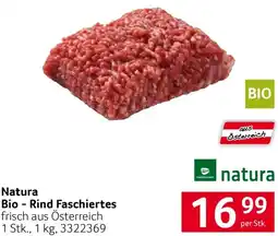 Transgourmet Natura Bio-Rind Faschiertes Angebot