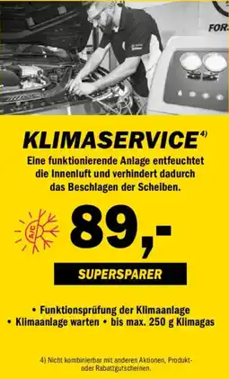 Forstinger Klimaservice Angebot